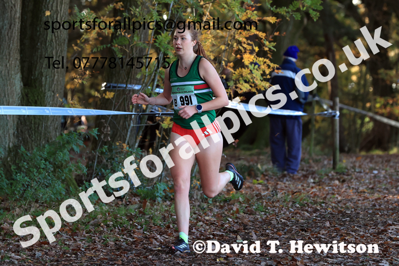 Senior Womens 2025 National Cross Country Relays, Berry Hill Park, Mansfield. Photo: David T. Hewitson/Sports for All Pics